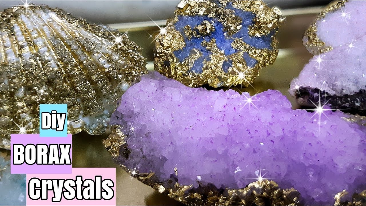 DIY Borax Crystal Seashells And Stones | Borax crystals- Part 3|