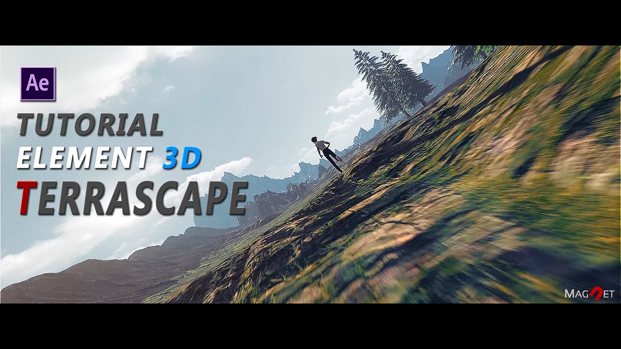 How to make terrain inside Element 3D using Terrascape II Tutorial II After Effect