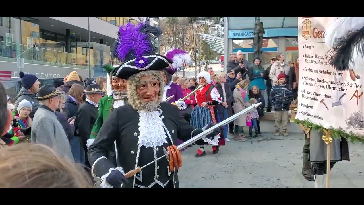 Imster Fasnachtsmarsch - Imster Schemenlaufen 2024 Festzug - Stadtmusik Imst