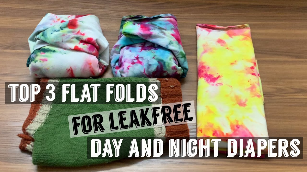 3 Easiest Flat Cloth Diaper Folds | Origami Flat Fold | Kite Flat Fold | Padfold