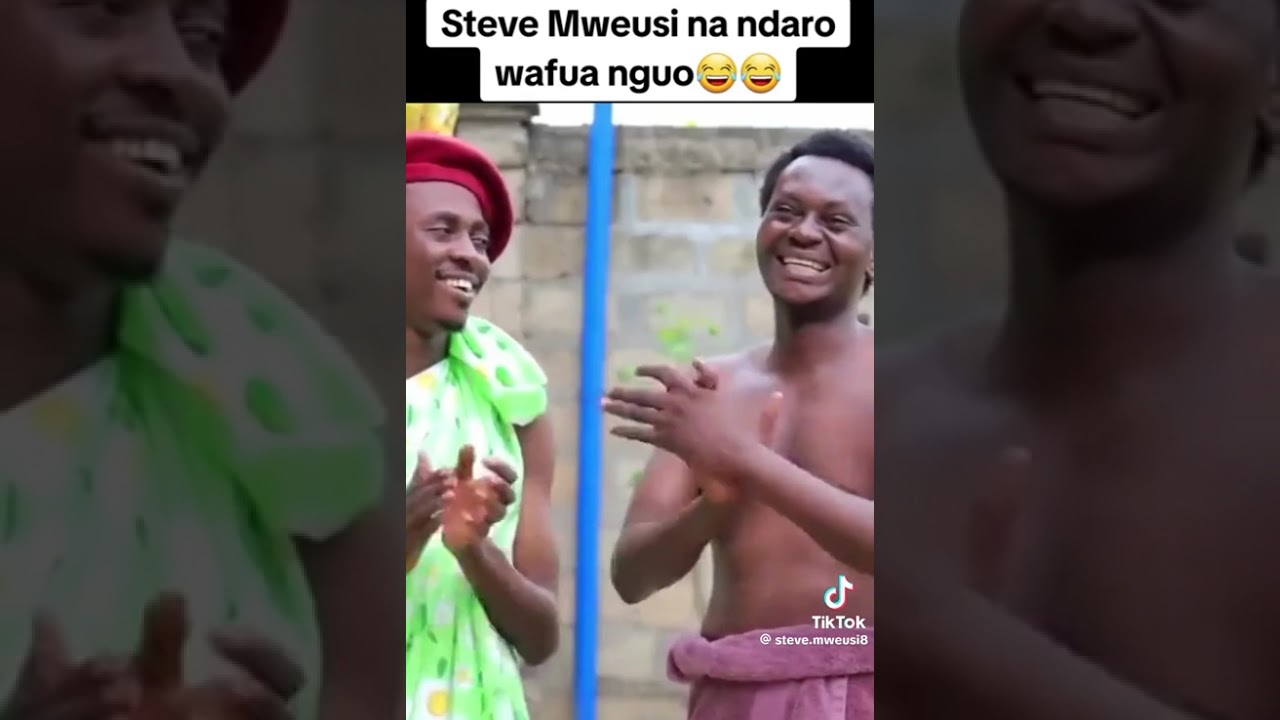 Stive mweusi na ndaro wakifua nguo#comedymove 