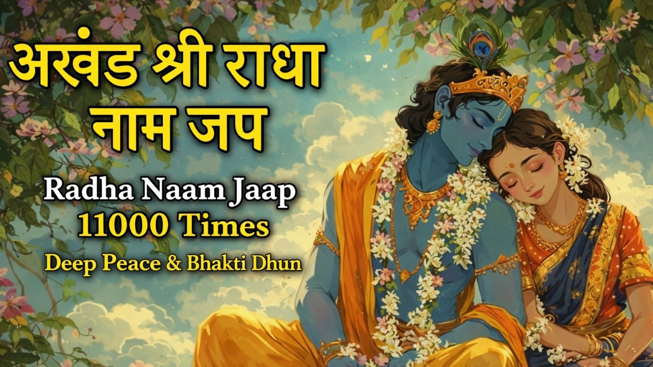 अखंड श्री राधा नाम जप | Radha Naam Jaap 11000 Times | Deep Peace & Bhakti Dhun
