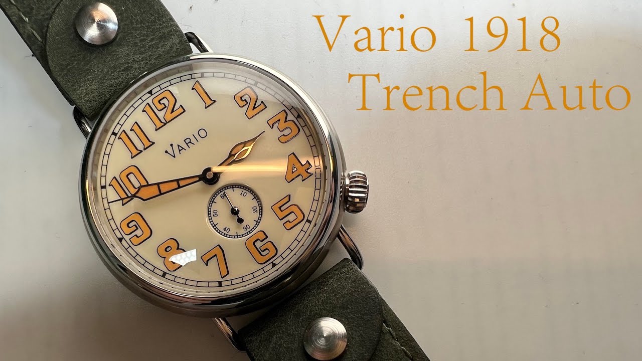 Часы Vario 1918 Trench (отличный эмалированный циферблат)