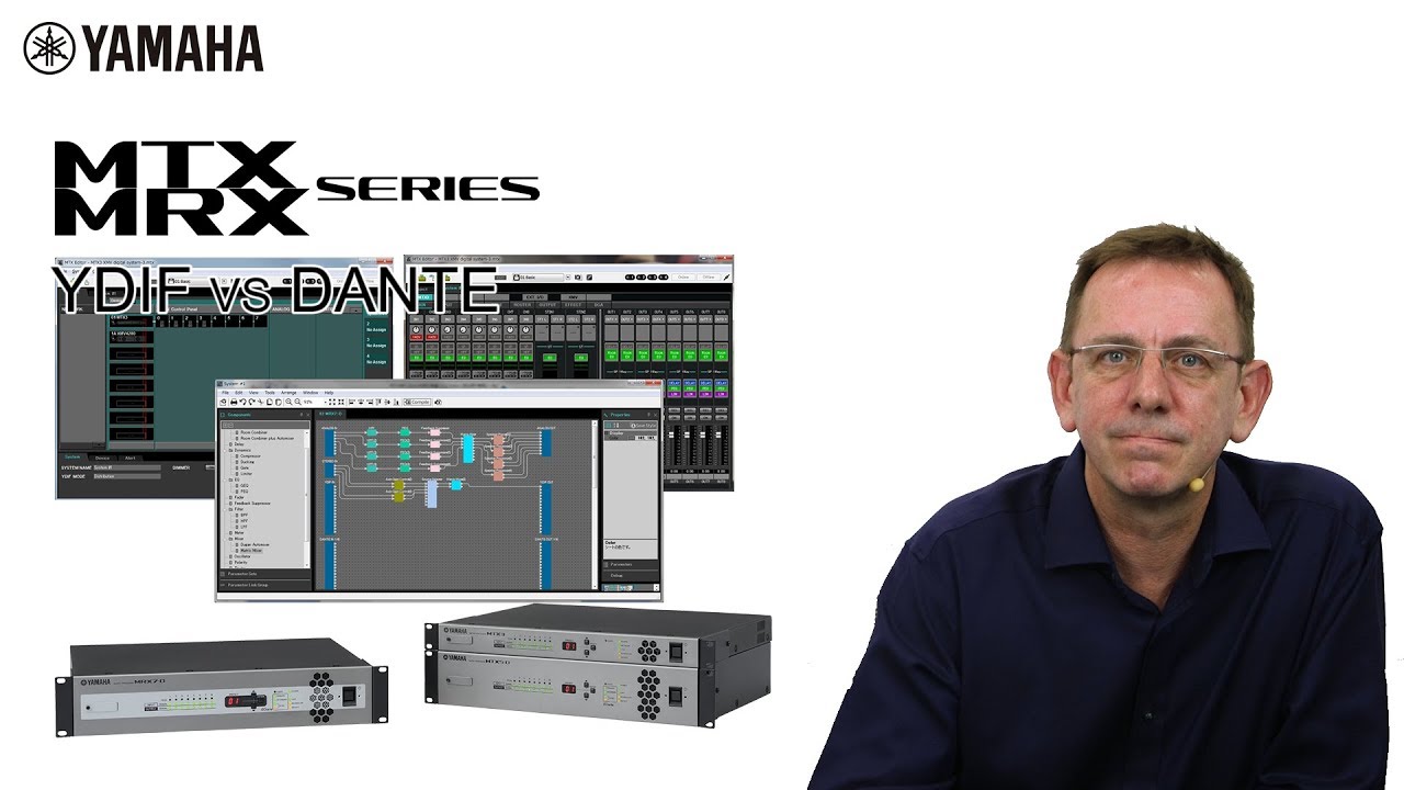 Yamaha MTX/MRX MRX Overview 3: YDIF vs Dante