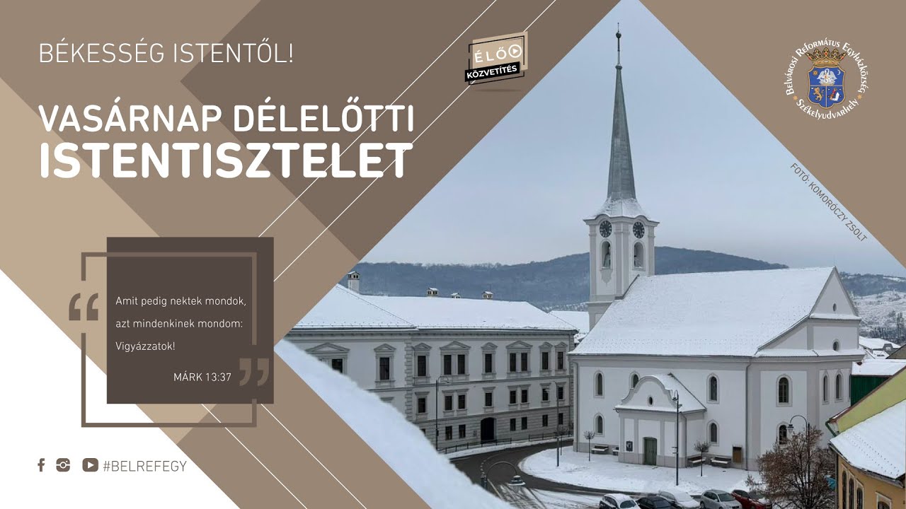VASÁRNAPI ISTENTISZTELET - 2026. JANUÁR 25.