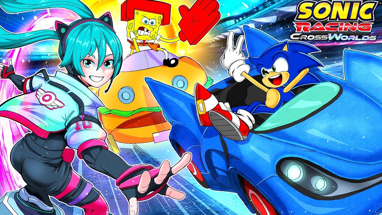 Добавление SEGA ГУБКИ БОБА в эту игру шокировало ВСЕХ! | Sonic Racing CrossWorlds