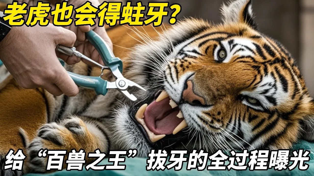 给老虎拔牙？这操作敢想不敢做！兽医团队如何在 “百兽之王” 口中动刀？每一步都是生死考验！【悦贝电影】