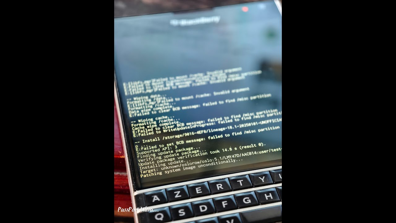 Conversion BlackBerry Passport. Android 11 on Passport.