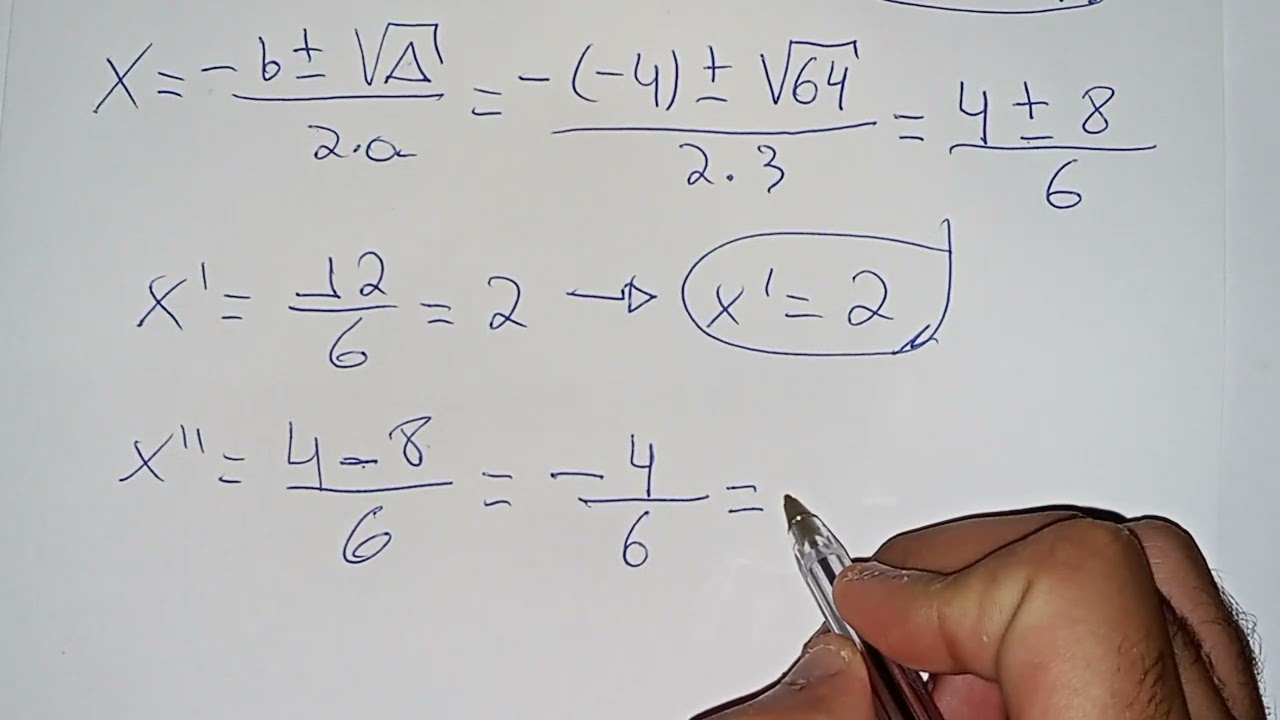 Determine os elementos dos conjuntos abaixo: a) A = {x e Z | 3x²-4x-4=0}