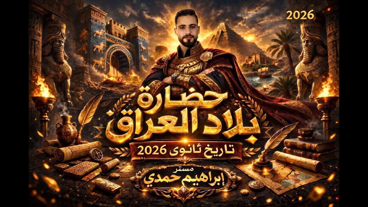 حضاره بلاد العراق القديم ( تاريخ اولي ثانوي ترم تاني 2026)تحليل لن يخرج عنه امتحان