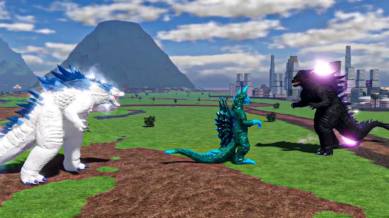 EVOLVED SHIMOZILLA vs AMYTHEST SHIMOSHILLA - Roblox Age of Titans Gameplay #166