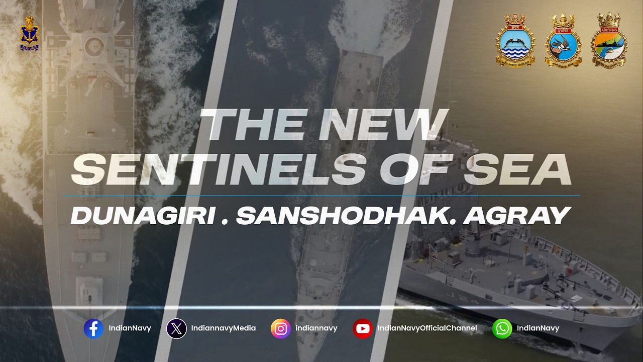 Indian Navy Scheduled To Commission Dunagiri, Sanshodhak & Agray | PM Leads Historic Ceremony