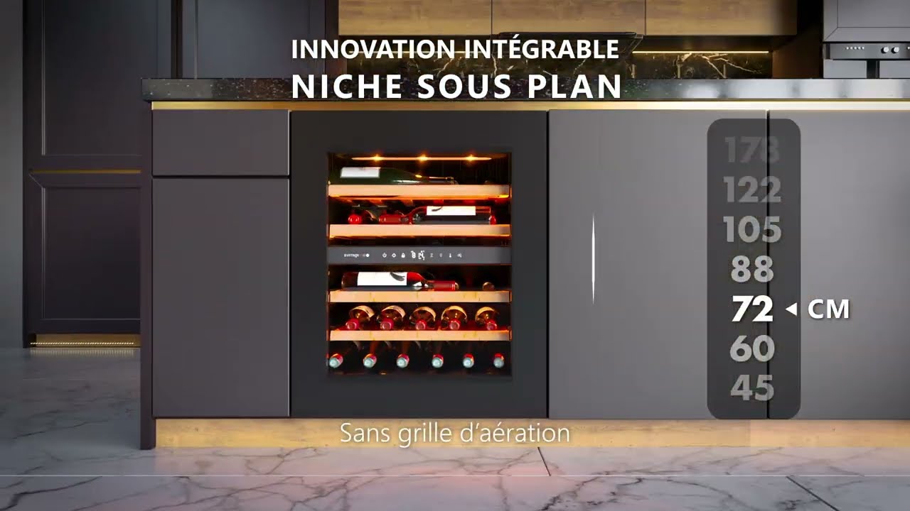 Gamme PLATINUM - Caves à vin de mise à température connectées avec contrôle à distance Avintage
