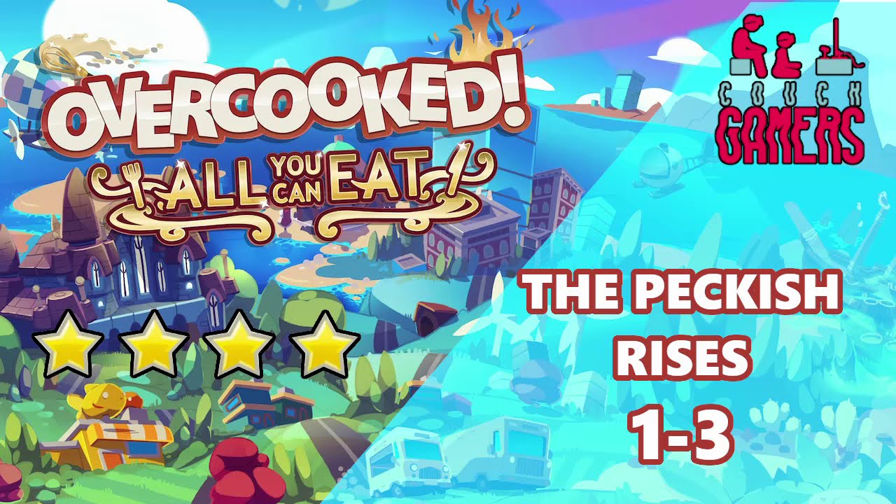 Overcooked! All You Can Eat - The Ever Peckish Rises 1-3 4 star (2 player co-op)