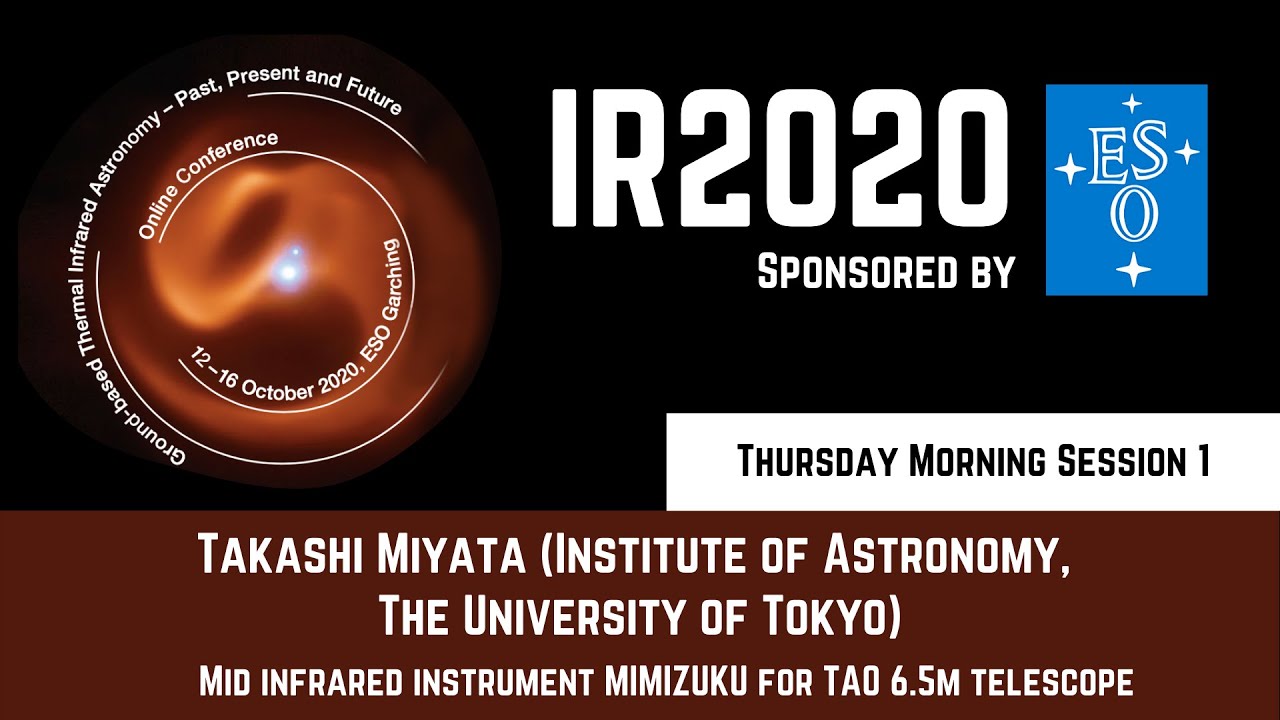 Mid infrared instrument MIMIZUKU for TAO 6.5m telescope | Takashi Miyata