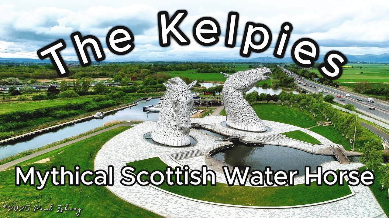 The Kelpies. Mythical Scottish Water Horse 🏴󠁧󠁢󠁳󠁣󠁴󠁿