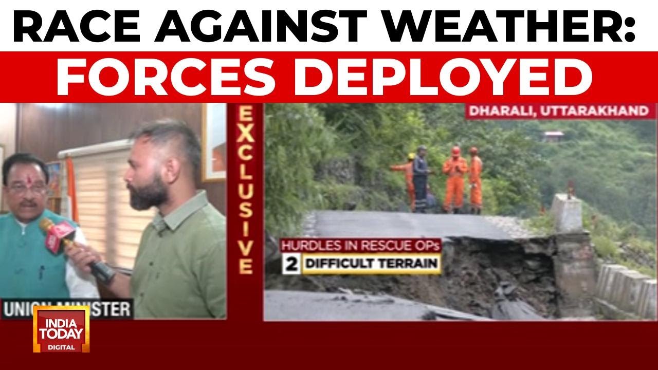 Rescue Operations Underway Amidst Red Alert Weather Challenges | Uttarkashi Cloudburst Rescue
