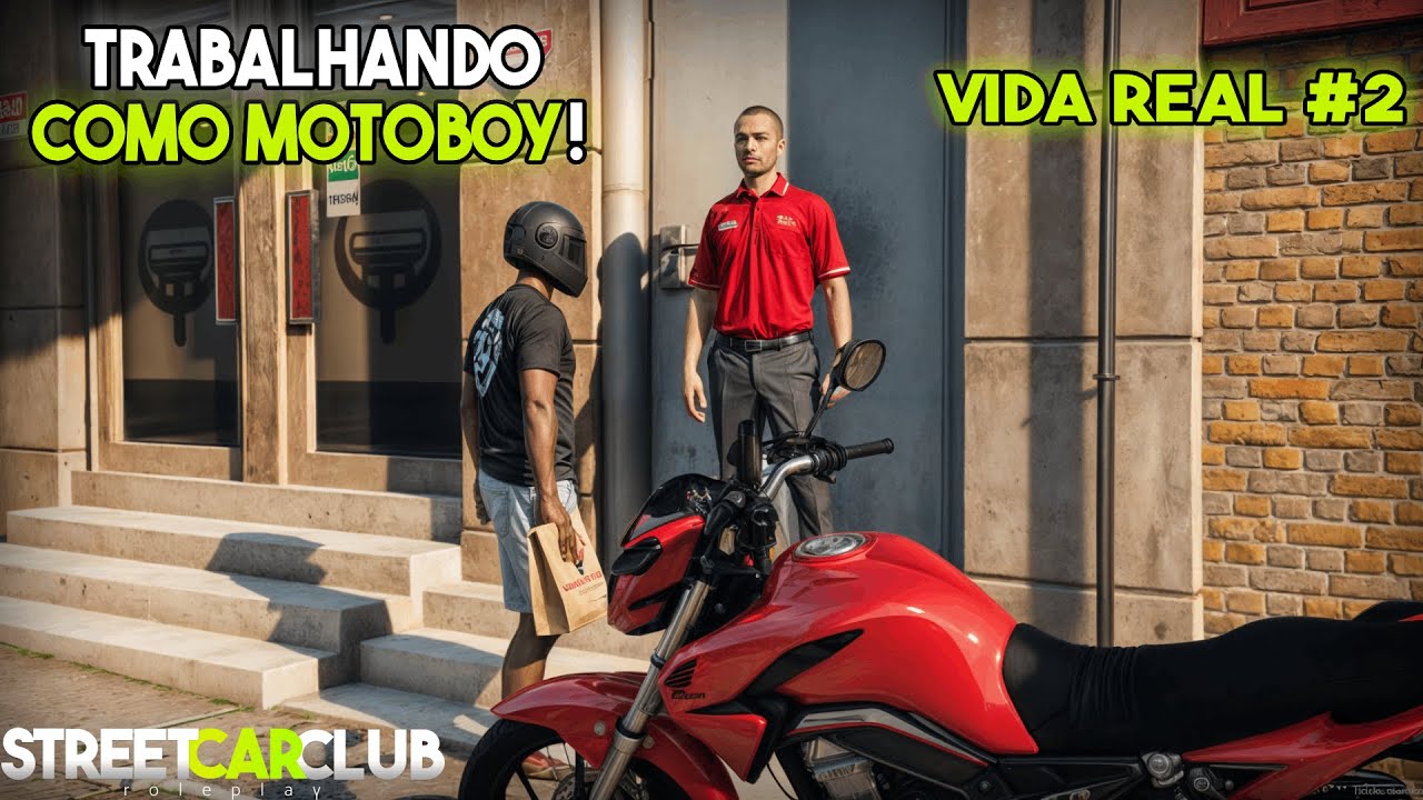 Legalizei a CG 150 pra TRABALHAR como MOTOBOY! - VIDA REAL Street Car Club RP #2