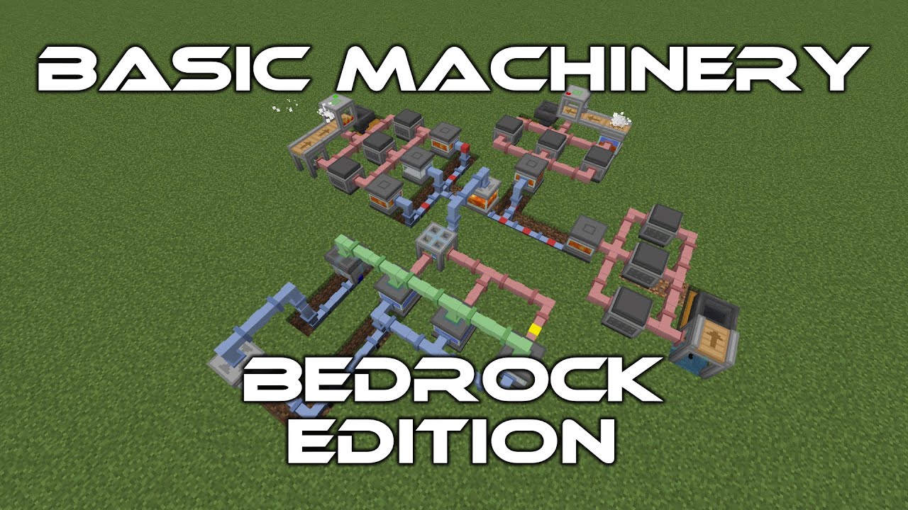 Minecraft Bedrock Edition Addon Showcase: Basic Machinery