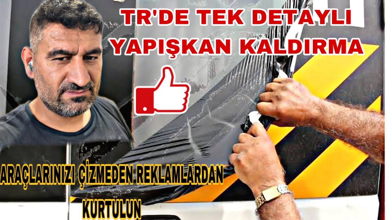 TRDE İLK DETAYLI ANLATIM YAPIŞKAN FOLYO KALDIRMA TEMİZLEME REKLAM KALDIRMA #folyo #yapışkan #film