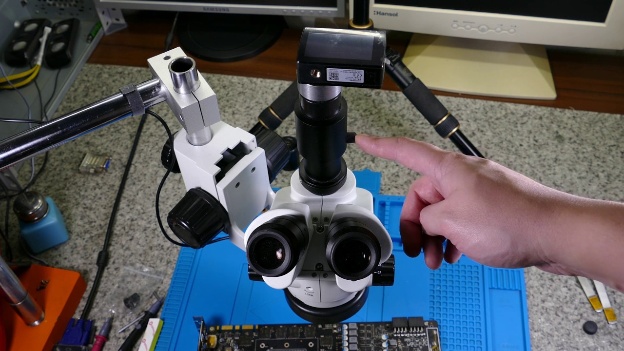 ЭКШН КАМЕРА на микроскоп Yi 4K