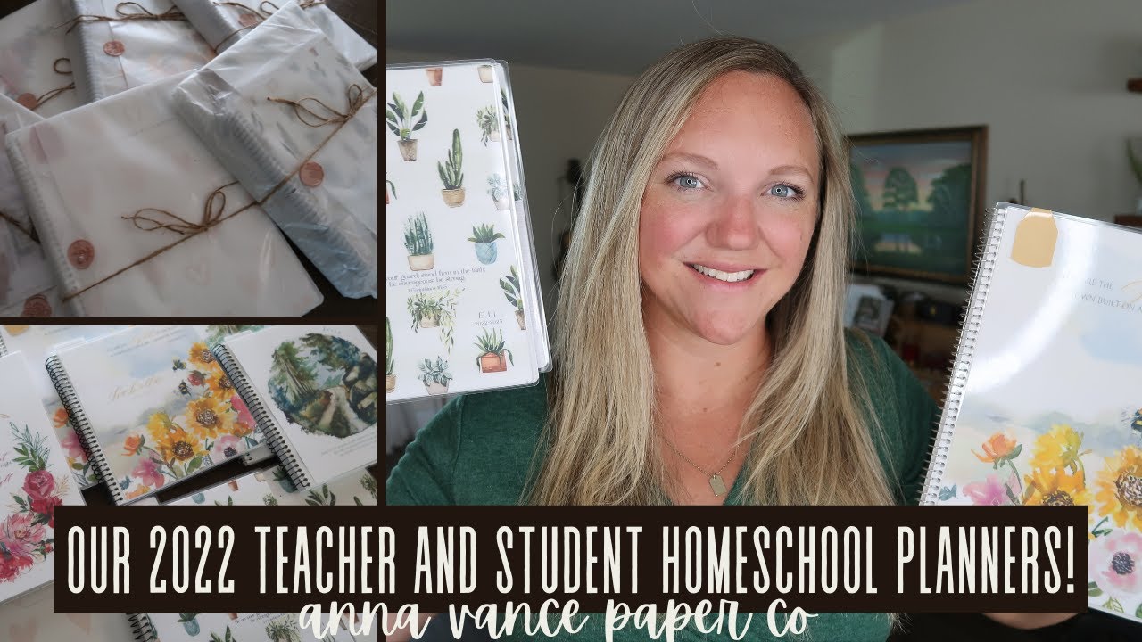 MY 2022 HOMESCHOOL PLANNER + MY KIDS' STUDENT PLANNERS || FRIDAY FLIP THROUGH || ANNA VANCE PAPER CO