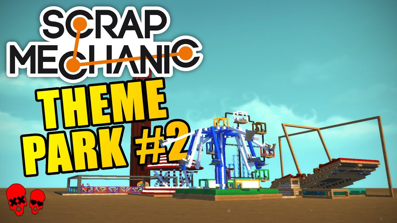 THE THEME PARK part 2 | Scrap Mechanic Creations #12 | Pirate Ship and Hanging Chairs
