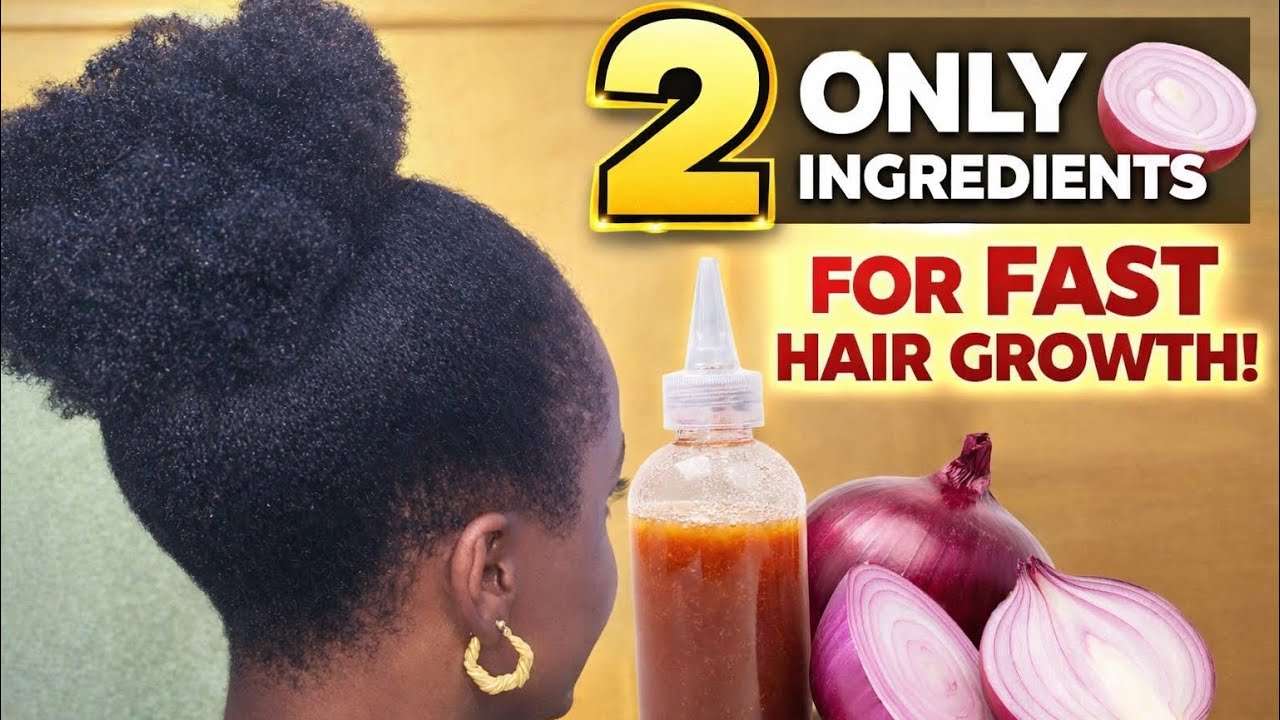 Only Two Ingredients | Best Onion juice for fast hair growth 