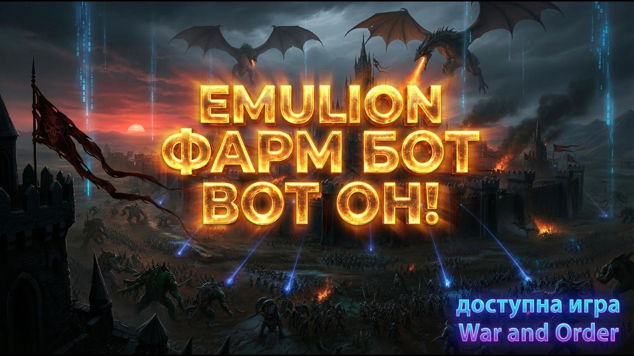 Обзор. Обновление 2026! Emulion. Игра War and Order. Абсолютная автоматизация. Присоединяйся!