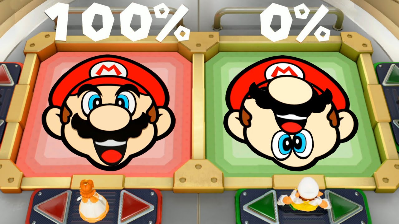 【スーパーマリオパーティ】ミニゲームデイジーVsルイージVsワリオVsワルイージ(COM最強 たつじん)