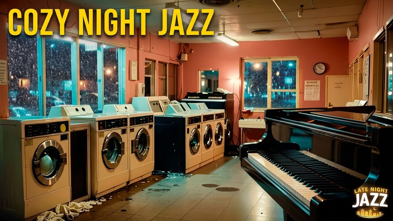 Late Night Laundromat Jazz | Smooth Jazz When There Are No Clean Clothes Left