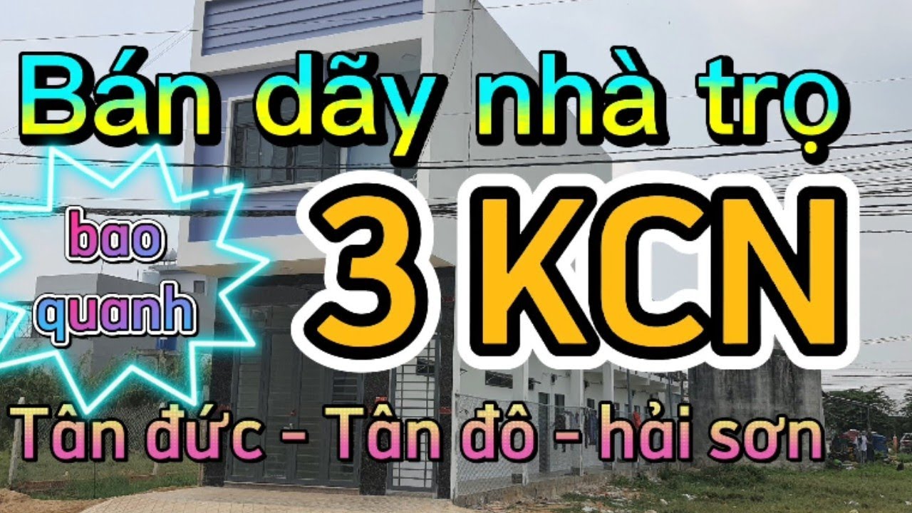 (đã bán) Bán dãy nhà trọ mới xây thuộc kdc Tân đức | đức hòa | long an