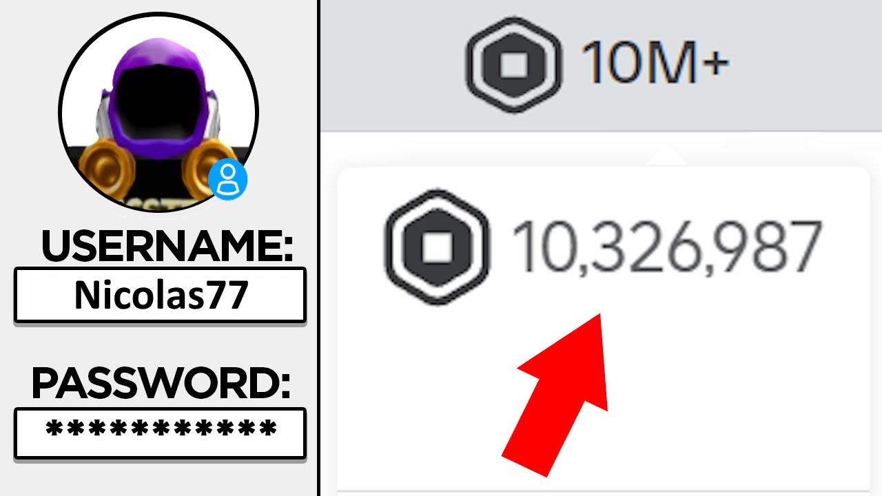 Вот мой пароль Roblox!