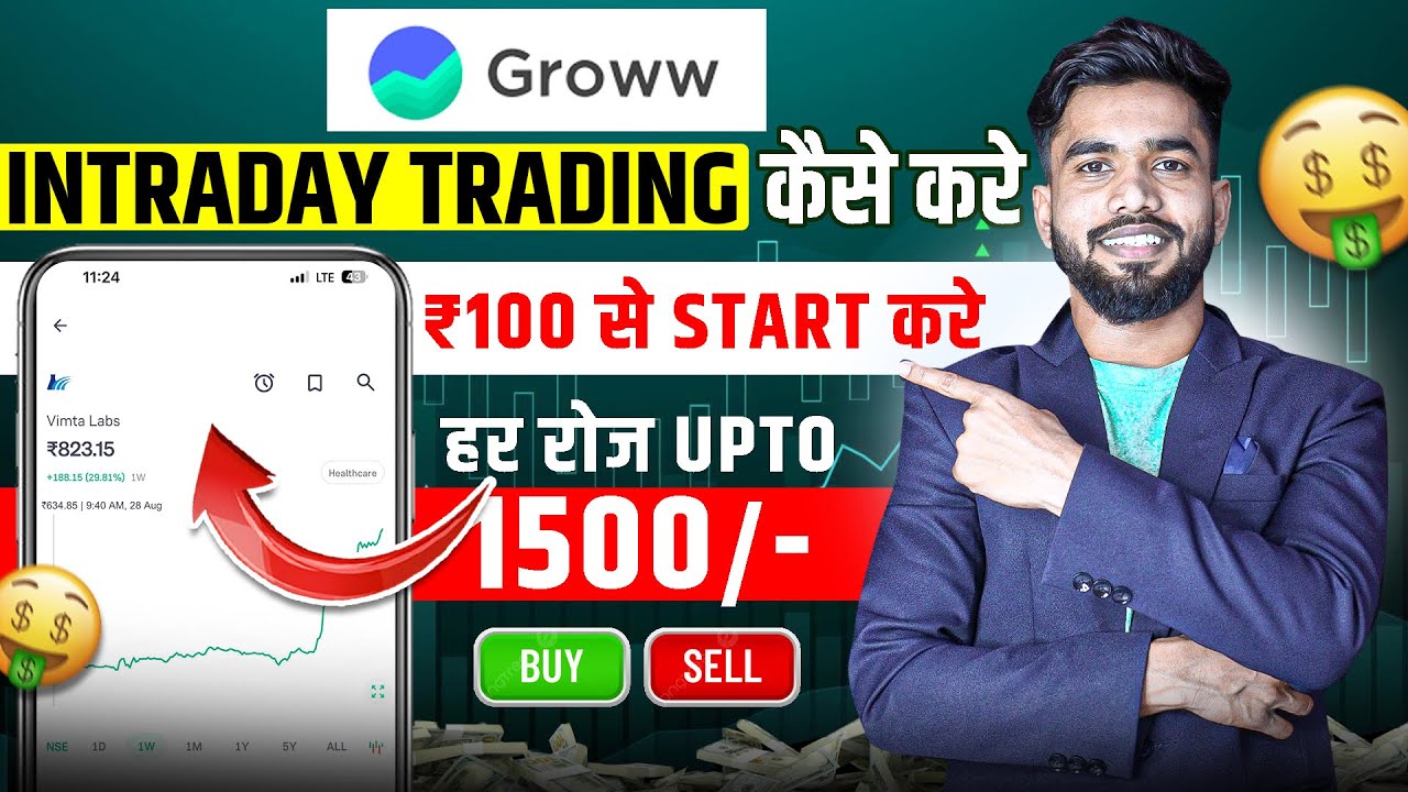 Groww App Me Intraday Trading kaise Kare | Groww App Me Trading Kaise Kare | Go Gyan Hindi