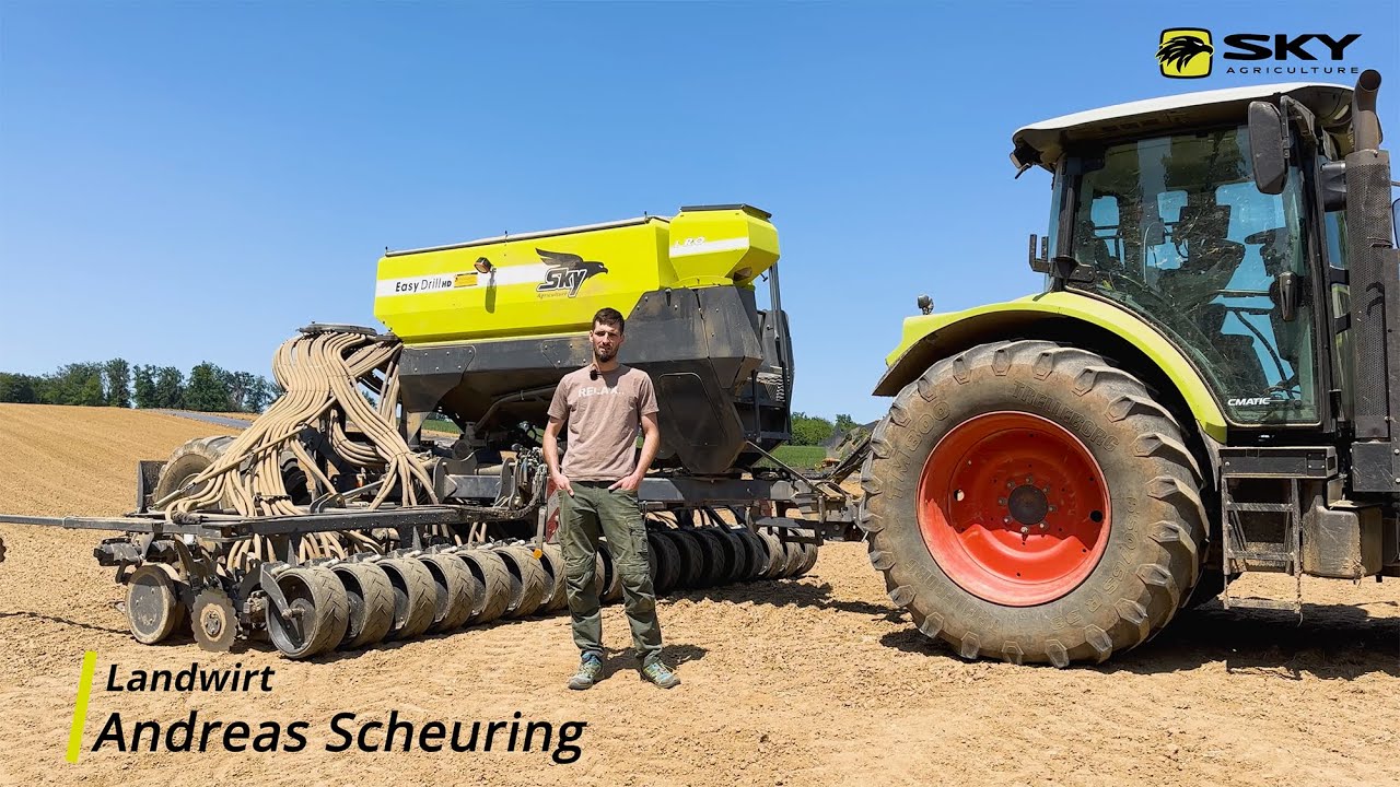 Erfahrungsbericht – Direktsaat mit der SKY EasyDrill – Andreas Scheuring 🇩🇪