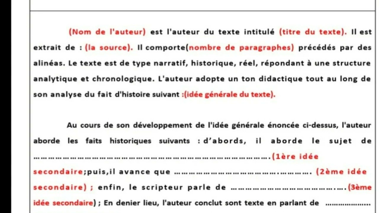 Le compte rendu objectif / critique d'un texte historique / bac 2026 