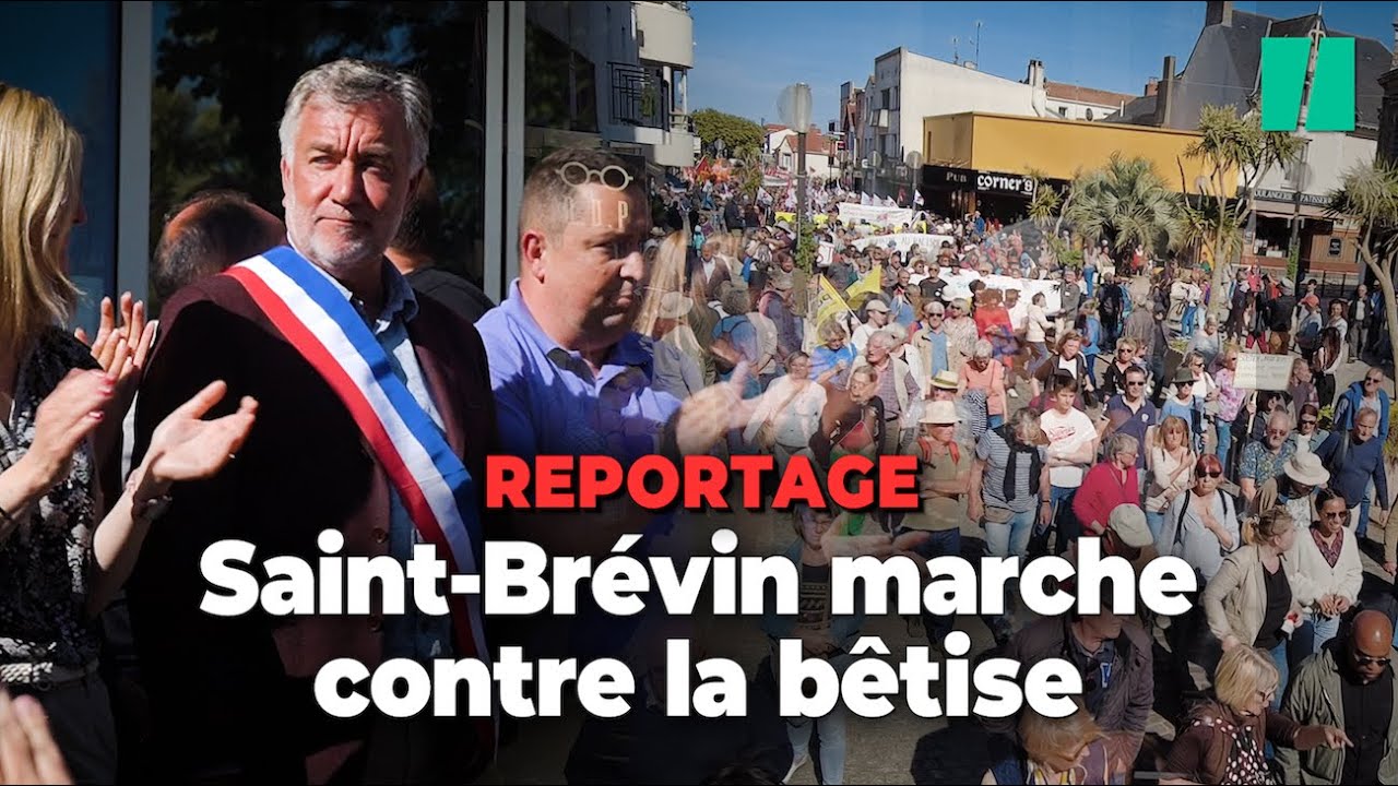 À Saint-Brévin, une marche contre « la violence et la bêtise » de l’extrême droite et pour le maire
