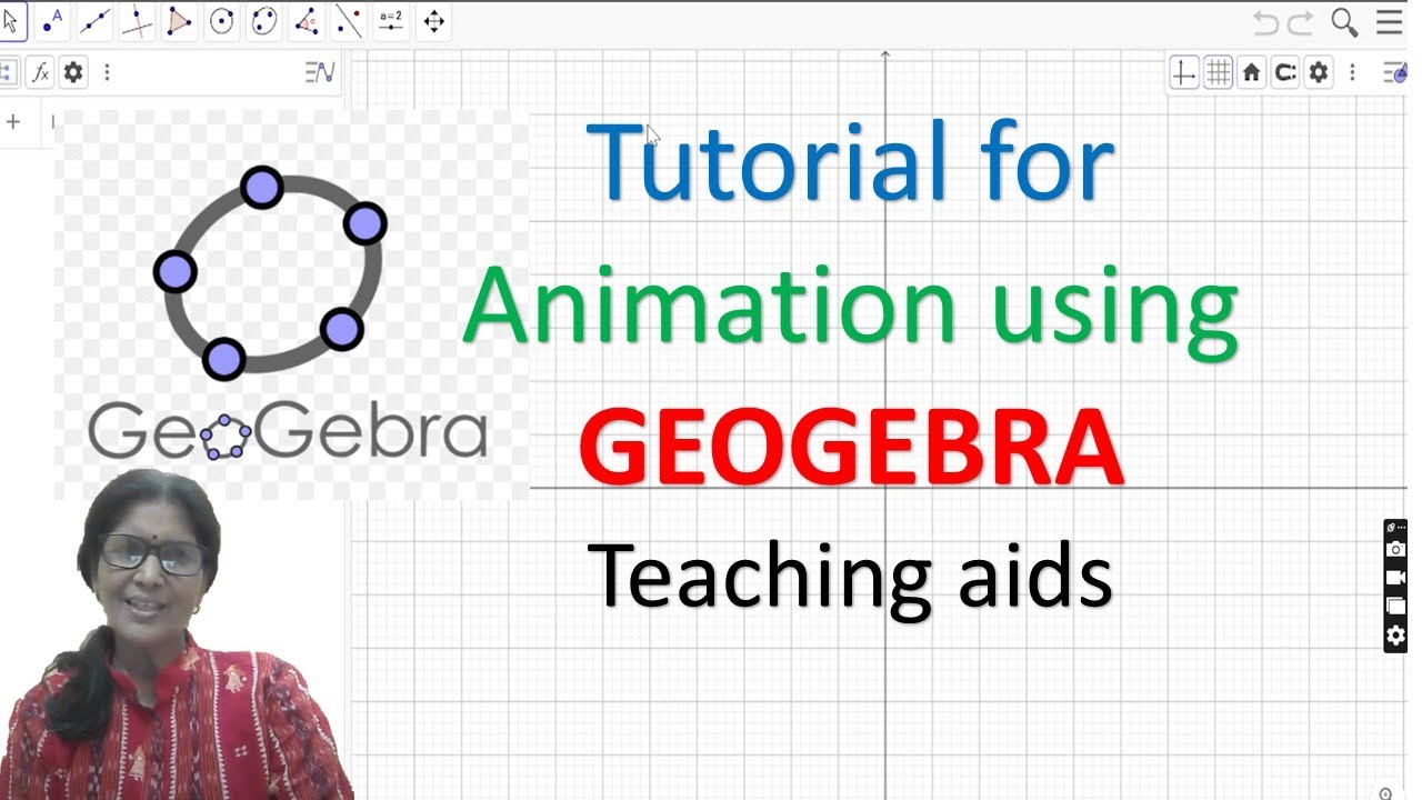 ANIMATION TUTORIAL FOR GEOGEBRA |  TIP FOR TEACHERS  | ONLINE TEACHING AIDS | CIRCLES |