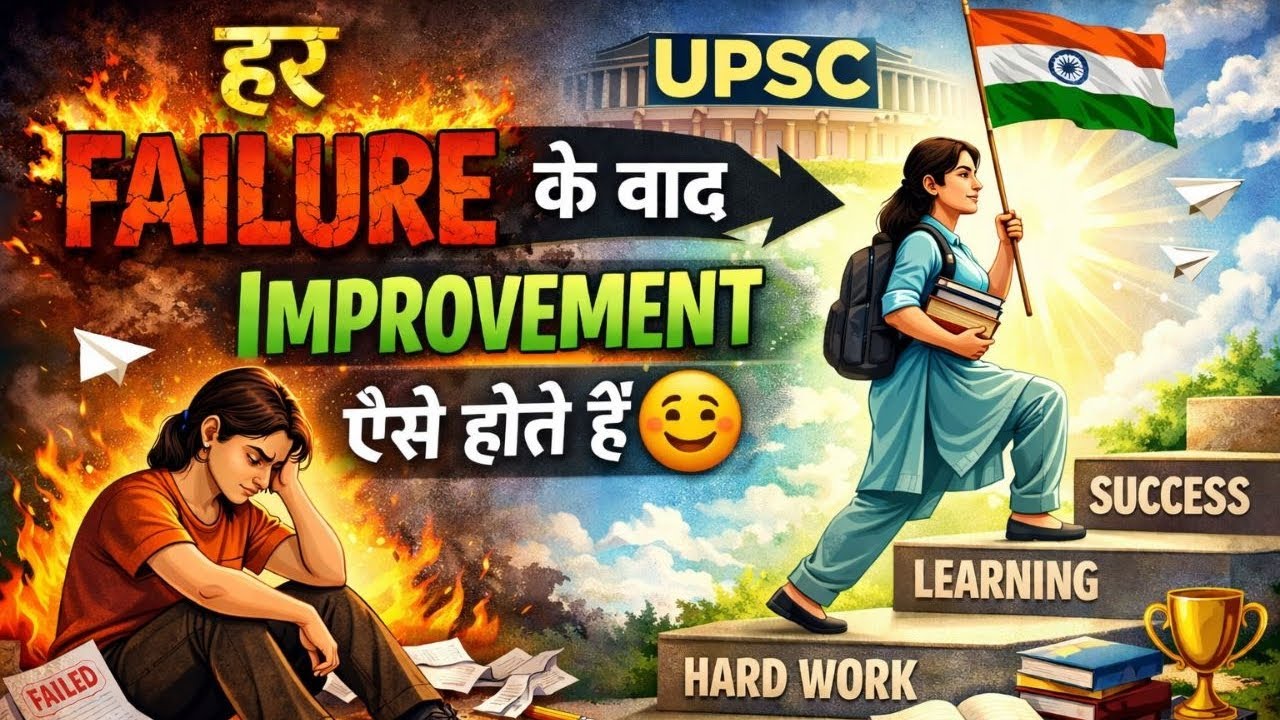 Har UPSC Failure Ke Baad Improvement Aise Hote Hai 😊