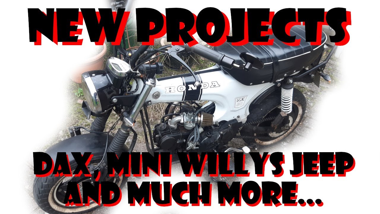 Projecten Skyteam DAX, mini willys jeep, Suzuki ALT125, Suzuki LTZ 50 en Suzuki LTZ 90 en meer
