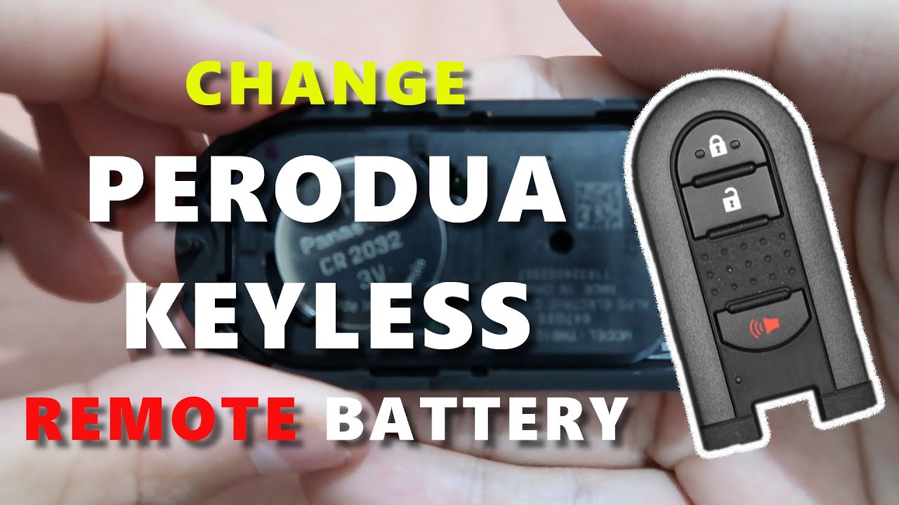 5 easy steps to replace Perodua Axia/Bezza/Myvi/Aruz keyless remote control battery