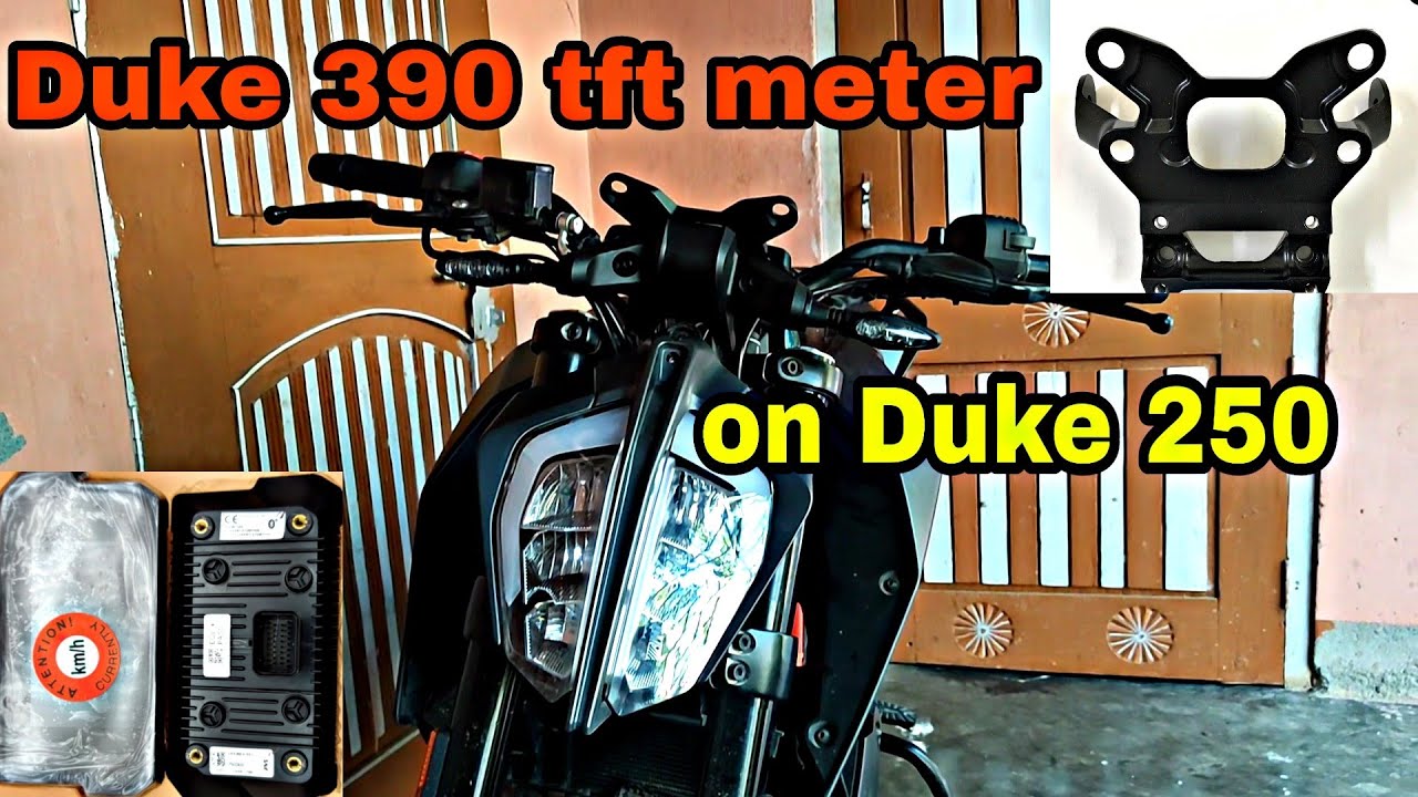Duke 390 tft meter install on duke 250