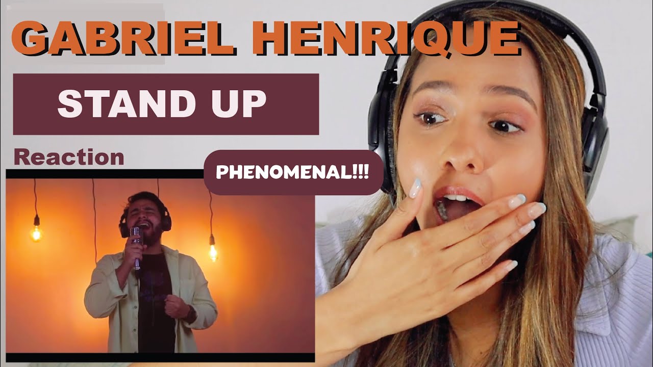 Gabriel Henrique - Stand Up (Cover) | REACTION!!