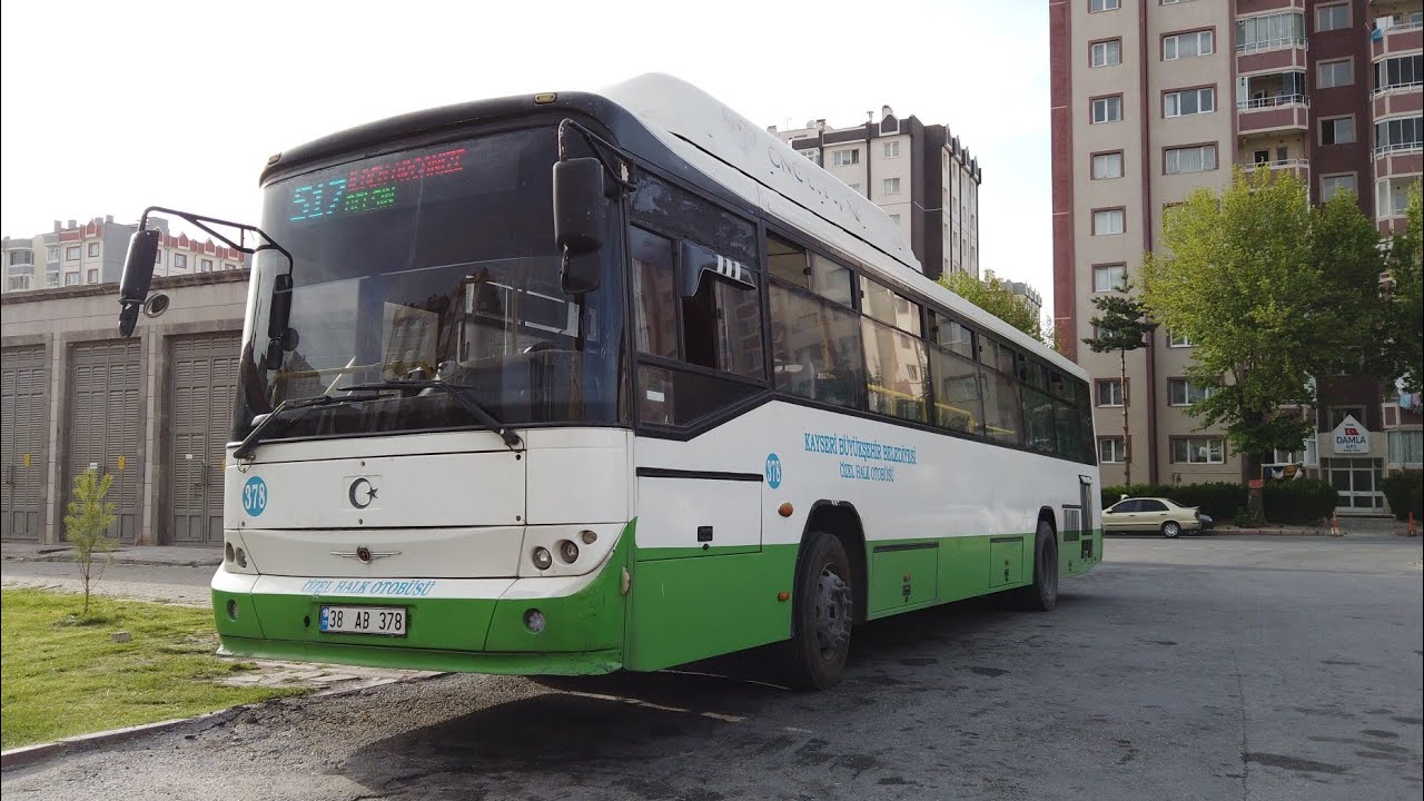Kayseri Ulaşım | 627 ile Organize Sanayi - Çevre Yolu - İldem Arası Otobüsle Seyahat