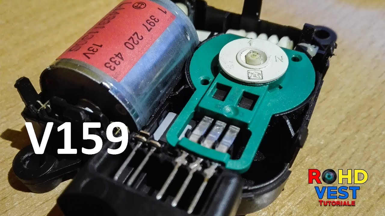 How to repair the Temperature Control Flap Motor V159 for a 2009 Volkswagen Passat, 01810 error