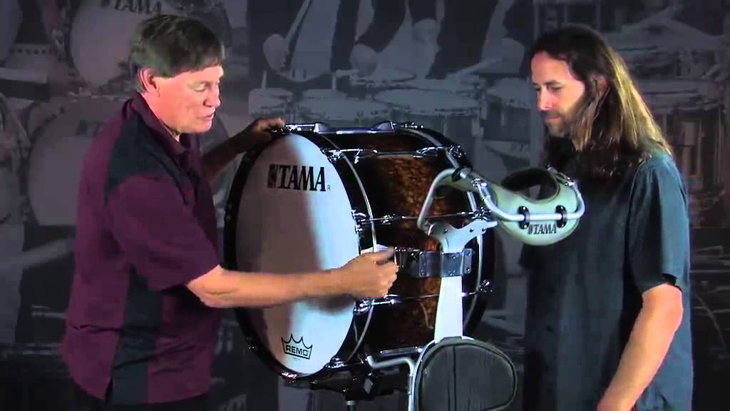 Tama Marching Bass Drums with Tom Float And Roger Carter
