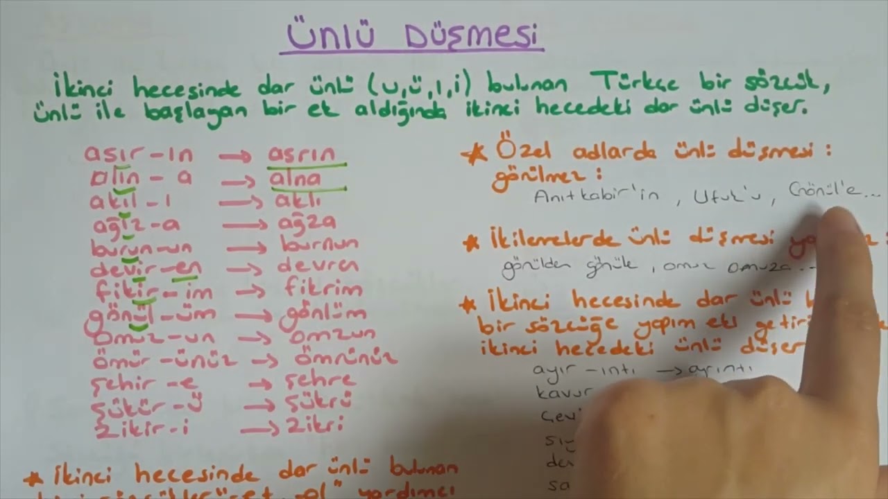 ses bilgisi ünlülerdeki ses olayları 2