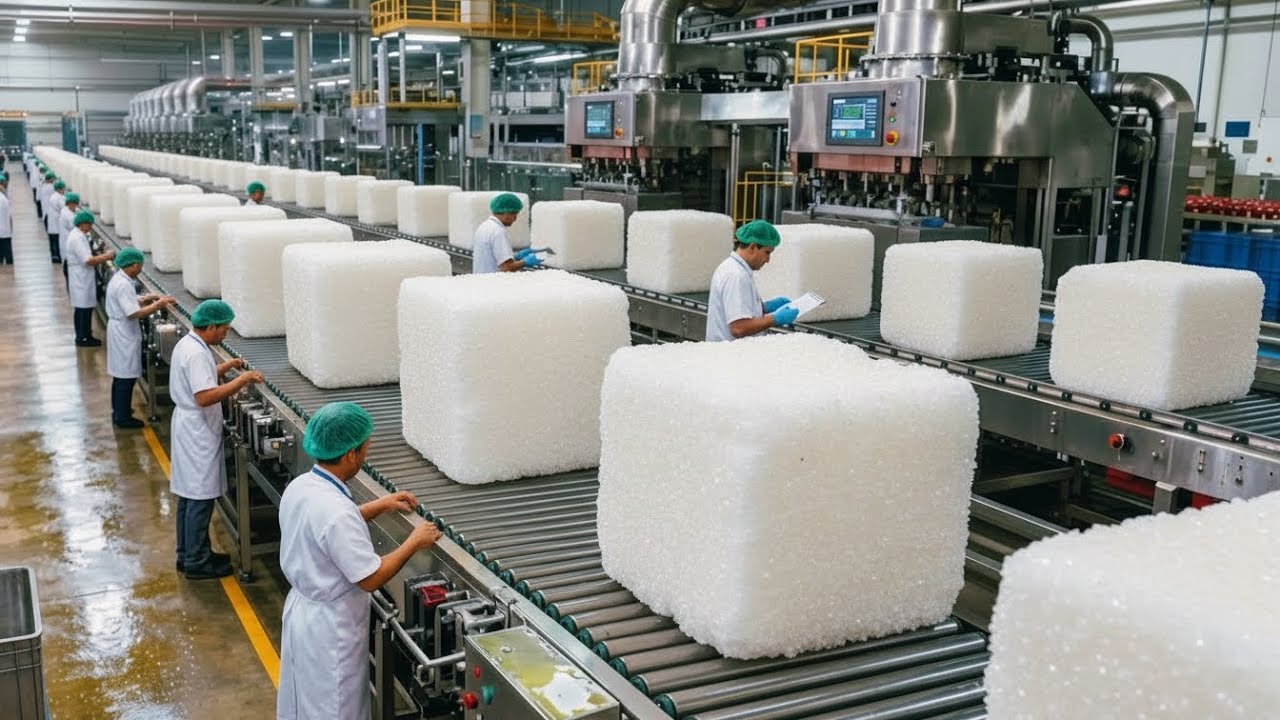 How Sugar Is Made from Sugarcane and Beets Inside a Modern Factory