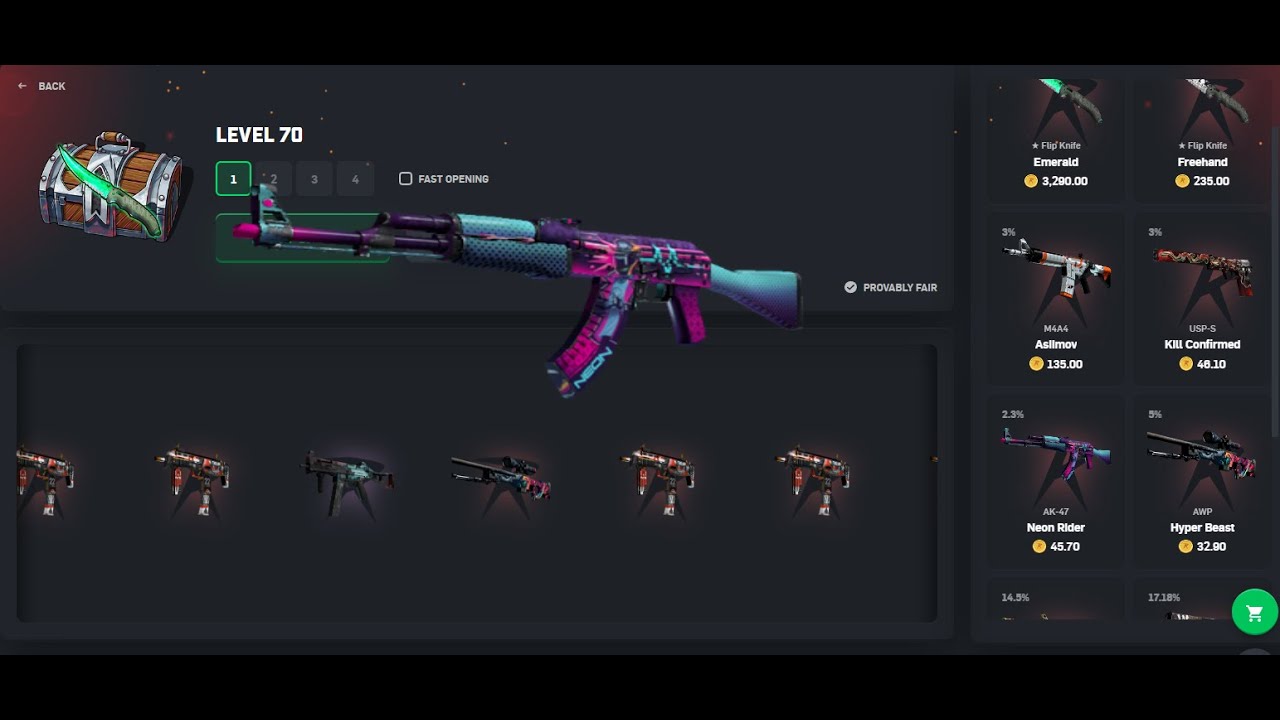 Some good freecases and then more profit!