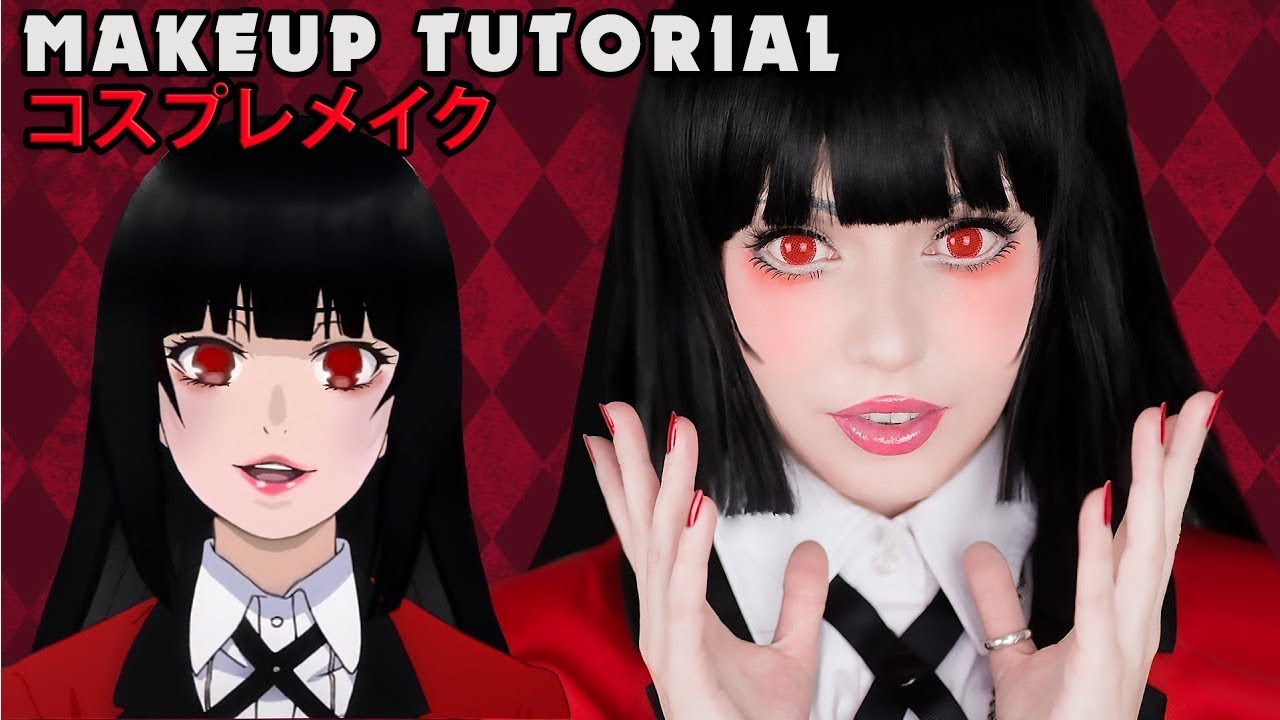 ☆ Yumeko Jabami Cosplay Makeup Tutorial Kakegurui  賭ケグルイ コスプレメイク ☆